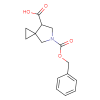 Chemical structure of 5-[(benzyloxy)carbonyl]-5-azaspiro[2.4]heptane-7-carboxylic acid - CSSB00024533982