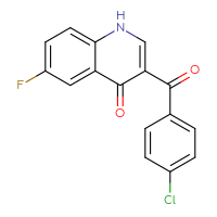 Chemical structure of 3-(4-chlorobenzoyl)-6-fluoro-1,4-dihydroquinolin-4-one - CSSB00025685988