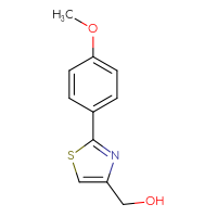 Chemical structure of [2-(4-methoxyphenyl)-1,3-thiazol-4-yl]methanol - CSSB00000242575
