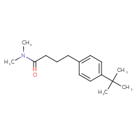 Chemical structure of 4-(4-tert-butylphenyl)-N,N-dimethylbutanamide - CSSB02000846730