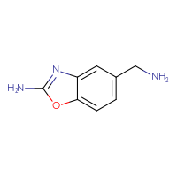 Chemical structure of 5-(aminomethyl)-1,3-benzoxazol-2-amine - CSSB00015810444