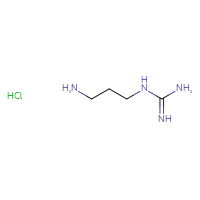 Chemical structure of N-(3-aminopropyl)guanidine hydrochloride - CSSB06744502464