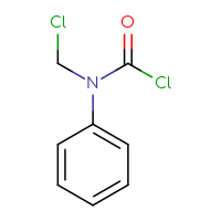 Chemical structure of N-(chloromethyl)-N-phenylcarbamoyl chloride - CSSB00010200753
