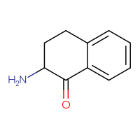Chemical structure of 2-amino-1,2,3,4-tetrahydronaphthalen-1-one - CSSB00000704873