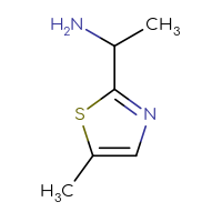 Chemical structure of 1-(5-methyl-1,3-thiazol-2-yl)ethan-1-amine - CSSB00000684911