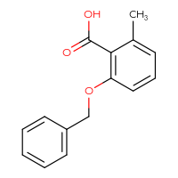 Chemical structure of 2-(benzyloxy)-6-methylbenzoic acid - CSSB00023744113