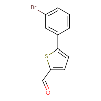 Chemical structure of 5-(3-bromophenyl)thiophene-2-carbaldehyde - CSSB00000737587