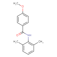Chemical structure of N-(2,6-dimethylphenyl)-4-methoxybenzamide - CSSB00046268461