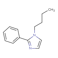 Chemical structure of 1-butyl-2-phenyl-1H-imidazole - CSSB00033495589