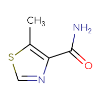 Chemical structure of 5-methyl-1,3-thiazole-4-carboxamide - CSSB00009850211