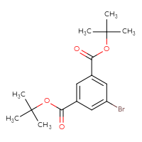 Chemical structure of 1,3-di-tert-butyl 5-bromobenzene-1,3-dicarboxylate - CSSB03623989838