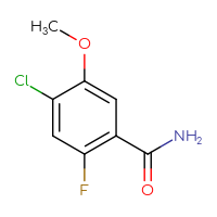 Chemical structure of 4-chloro-2-fluoro-5-methoxybenzamide - CSSB00135238089