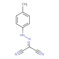 Chemical structure of 1-cyano-N-(4-methylphenyl)methanecarbohydrazonoyl cyanide - CSSB00000007644