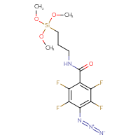 Chemical structure of 4-azido-2,3,5,6-tetrafluoro-N-[3-(trimethoxysilyl)propyl]benzamide - CSSB00020665974