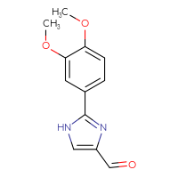 Chemical structure of 2-(3,4-dimethoxyphenyl)-1H-imidazole-4-carbaldehyde - CSSB00005827019