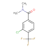 Chemical structure of 3-chloro-N,N-dimethyl-4-(trifluoromethyl)benzamide - CSSB00033586722