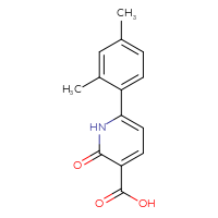 Chemical structure of 6-(2,4-dimethylphenyl)-2-oxo-1,2-dihydropyridine-3-carboxylic acid - CSSB00003208044