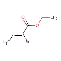 Chemical structure of ethyl (2Z)-2-bromobut-2-enoate - CSSB00034700173