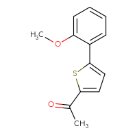 Chemical structure of 1-[5-(2-methoxyphenyl)thiophen-2-yl]ethan-1-one - CSSB00010176226