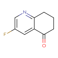 Chemical structure of 3-fluoro-5,6,7,8-tetrahydroquinolin-5-one - CSSB00000099424