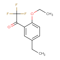 Chemical structure of 1-(2-ethoxy-5-ethylphenyl)-2,2,2-trifluoroethan-1-one - CSSB00134207100