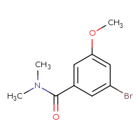 Chemical structure of 3-bromo-5-methoxy-N,N-dimethylbenzamide - CSSB00020690301