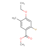 Chemical structure of methyl 4-ethoxy-2-fluoro-5-methylbenzoate - CSSB00135301496