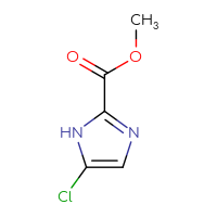 Chemical structure of methyl 5-chloro-1H-imidazole-2-carboxylate - CSSB00010988329