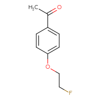 Chemical structure of 1-[4-(2-fluoroethoxy)phenyl]ethan-1-one - CSSB00012383646
