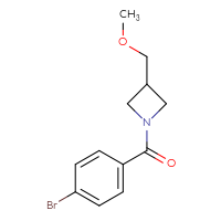 Chemical structure of 1-(4-bromobenzoyl)-3-(methoxymethyl)azetidine - CSSB00068439851