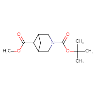 Chemical structure of 3-tert-butyl 6-methyl 3-azabicyclo[3.1.1]heptane-3,6-dicarboxylate - CSSB00016994197