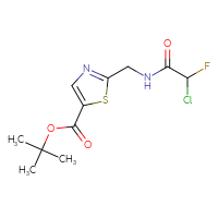 Chemical structure of tert-butyl 2-[(2-chloro-2-fluoroacetamido)methyl]-1,3-thiazole-5-carboxylate - CSSB21332055815