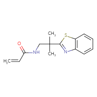 Chemical structure of N-[2-(1,3-benzothiazol-2-yl)-2-methylpropyl]prop-2-enamide - CSSB21332165513