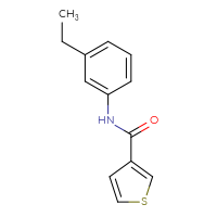 Chemical structure of N-(3-ethylphenyl)thiophene-3-carboxamide - CSSB00026850252