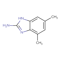 Chemical structure of 4,6-dimethyl-1H-1,3-benzodiazol-2-amine - CSSB00012187515