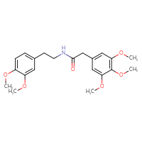 Chemical structure of N-[2-(3,4-dimethoxyphenyl)ethyl]-2-(3,4,5-trimethoxyphenyl)acetamide - CSSB00025765411