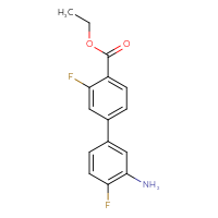 Chemical structure of ethyl 3'-amino-3,4'-difluoro-[1,1'-biphenyl]-4-carboxylate - CSSB06583298895