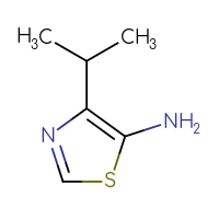 Chemical structure of 4-(propan-2-yl)-1,3-thiazol-5-amine - CSSB00011604099