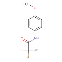 Chemical structure of 2-bromo-2,2-difluoro-N-(4-methoxyphenyl)acetamide - CSSB03549490661