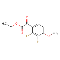 Chemical structure of ethyl 2-(2,3-difluoro-4-methoxyphenyl)-2-oxoacetate - CSSB00133448630