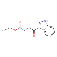 Chemical structure of ethyl 4-(1H-indol-3-yl)-4-oxobutanoate - CSSB02515421116