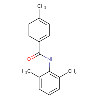 Chemical structure of N-(2,6-dimethylphenyl)-4-methylbenzamide - CSSB00027761492