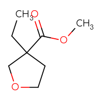 Chemical structure of methyl 3-ethyloxolane-3-carboxylate - CSSB00153527041