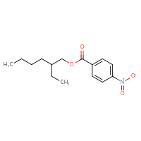 Chemical structure of 2-ethylhexyl 4-nitrobenzoate - CSSB00025741324
