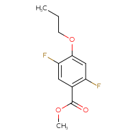 Chemical structure of methyl 2,5-difluoro-4-propoxybenzoate - CSSB06269526572