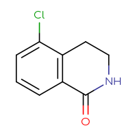 Chemical structure of 5-chloro-1,2,3,4-tetrahydroisoquinolin-1-one - CSSB00011997071