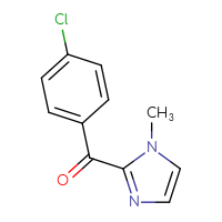 Chemical structure of 2-(4-chlorobenzoyl)-1-methyl-1H-imidazole - CSSB00000197737