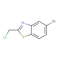 Chemical structure of 5-bromo-2-(chloromethyl)-1,3-benzothiazole - CSSB00011289031
