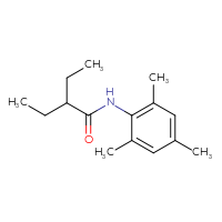 Chemical structure of 2-ethyl-N-(2,4,6-trimethylphenyl)butanamide - CSSB00047294891