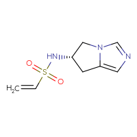 Chemical structure of N-[(6S)-5H,6H,7H-pyrrolo[1,2-c]imidazol-6-yl]ethene-1-sulfonamide - CSSB20840353240